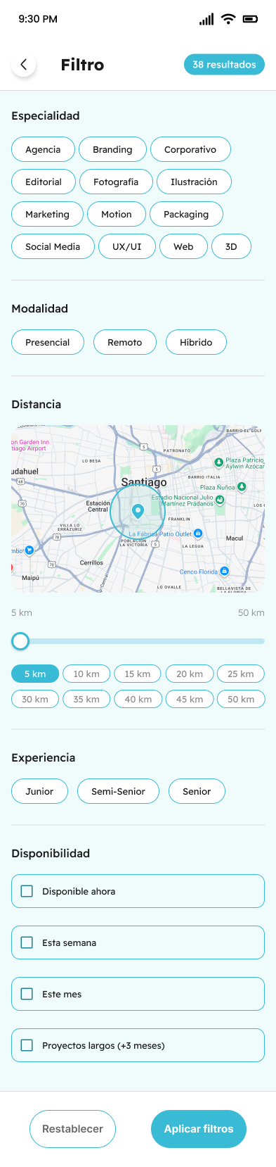Search with filters